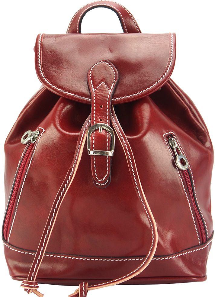 Δερμάτινη Τσάντα Πλάτης Luminosa Firenze Leather 6559 Κόκκινο