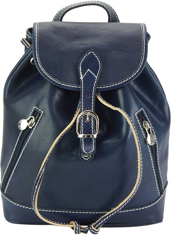 Δερμάτινη Τσάντα Πλάτης Luminosa Firenze Leather 6559 Σκουρο Μπλε
