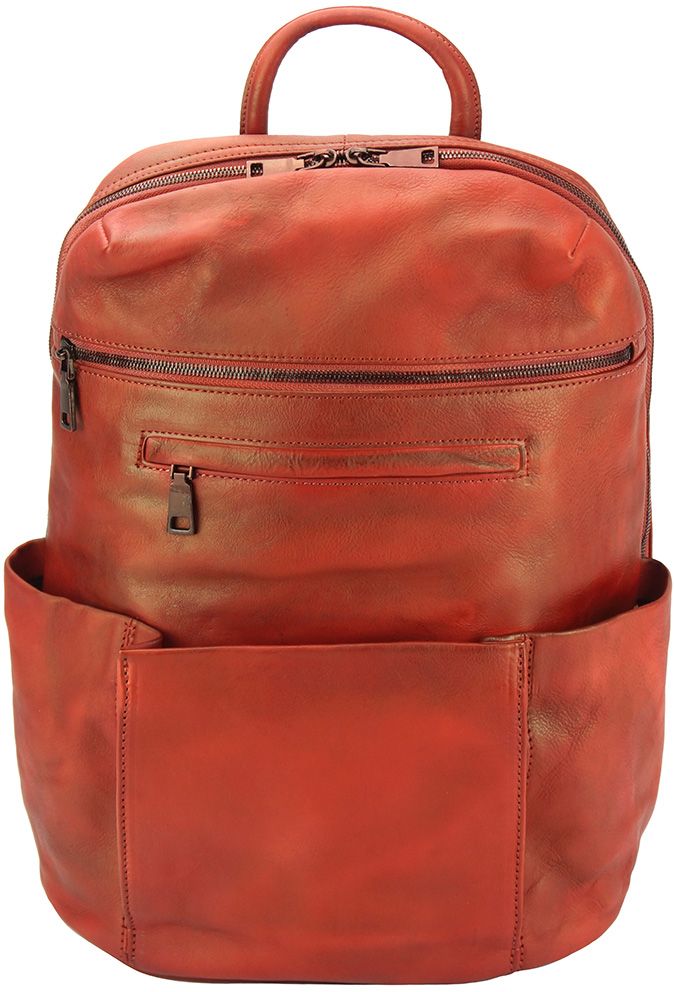 Δερμάτινη Τσάντα Πλάτης Tiziano Firenze Leather 68118 Κόκκινο 60179942