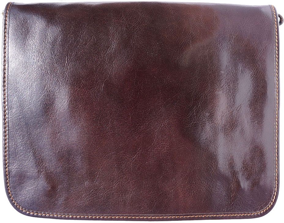 Δερμάτινη Τσάντα Ταχυδρόμου Firenze Leather 6548 Σκουρο Καφε