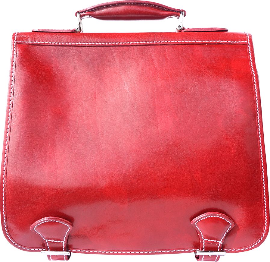 Δερμάτινος Χαρτοφύλακας Mini 2 Θέσεων Firenze Leather 7608 Κόκκινο
