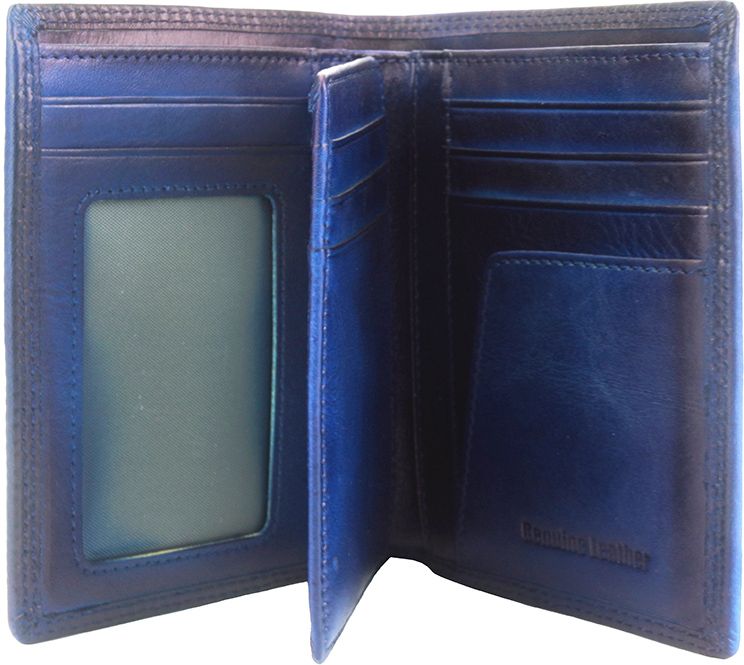 Δερμάτινο Πορτοφόλι Alfio Firenze Leather 53447 Σκουρο Μπλε