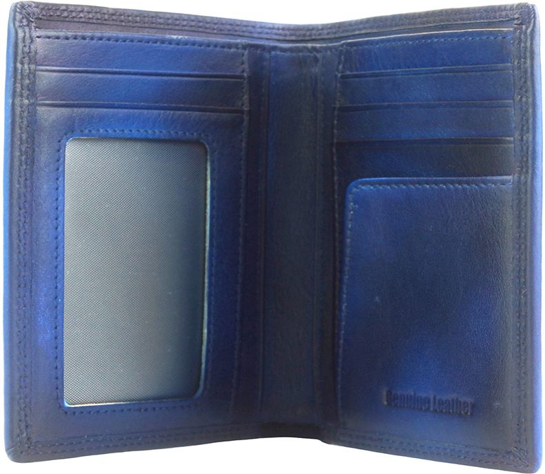 Δερμάτινο Πορτοφόλι James Firenze Leather 53822 Σκουρο Μπλε