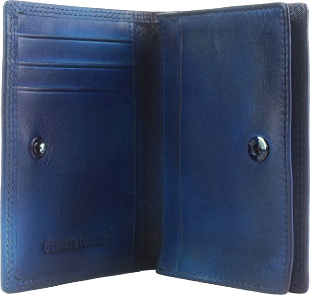 Δερματινη Θηκη για Καρτες Firenze Leather 53448 Σκουρο Μπλε