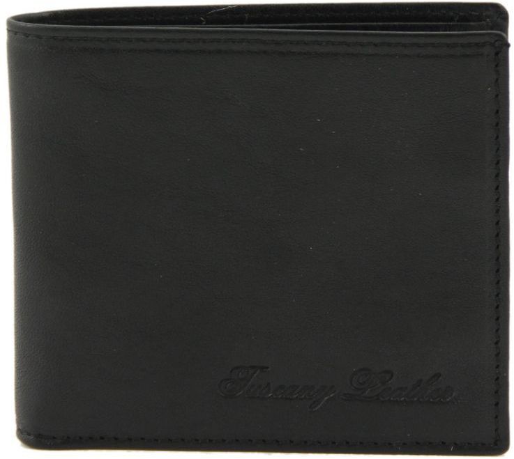 Ανδρικό Δερμάτινο Πορτοφόλι Slim TL140797 Μαύρο Tuscany Leather