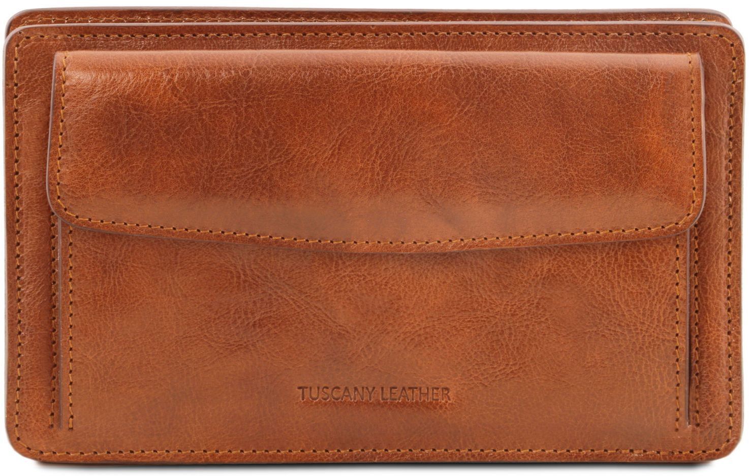 Ανδρικό Τσαντάκι Δερμάτινο Denis TL141445 Μελί Tuscany Leather