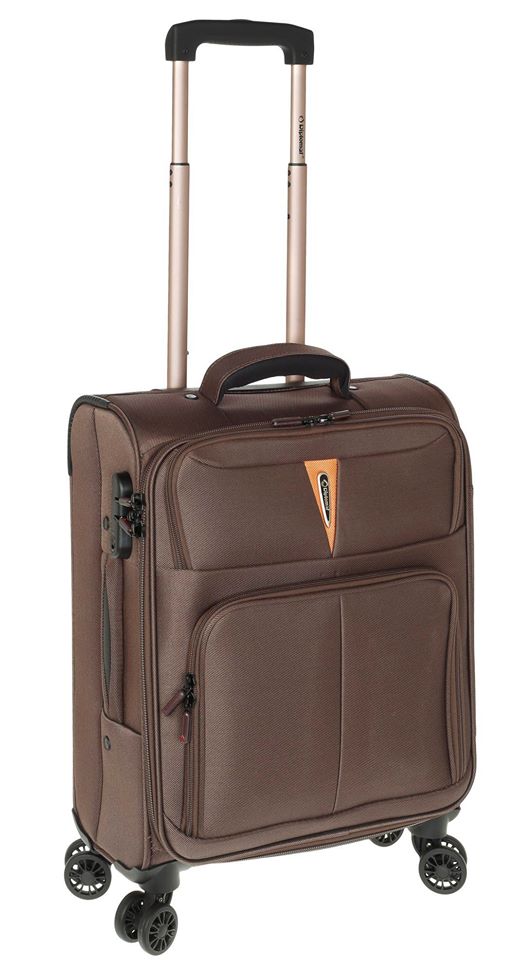 Βαλίτσα Καμπίνας με 4 Ρόδες Diplomat ZC 6101-S Καφέ