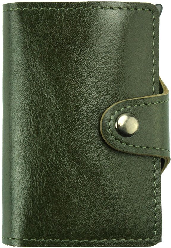 Θήκη Καρτών Δερμάτινη Elia Firenze Leather KB225 Πράσινο Σκούρο