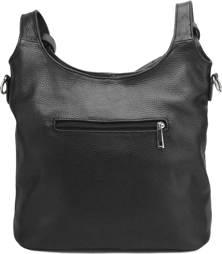 Δερμάτινη Τσάντα Ώμου Silvia Firenze Leather 9199 Μαύρο φωτογραφία