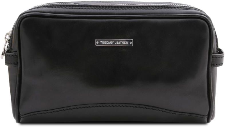 Θήκη Τσαντάκι Καλλυντικών Δερμάτινο Igor Tuscany Leather TL140850 Μαύρο