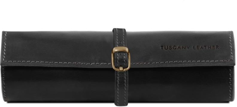 Δερμάτινη θήκη για Κοσμήματα Tuscany Leather TL141621 Μαύρο