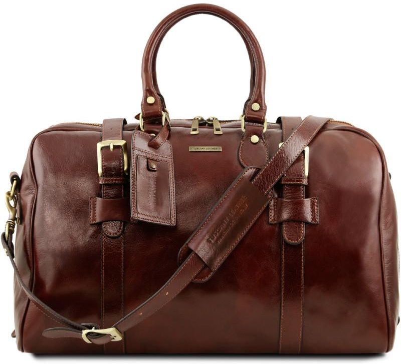 Σάκος Ταξιδίου Δερμάτινος TL Voyager Large size Tuscany Leather TL141248 Καφέ