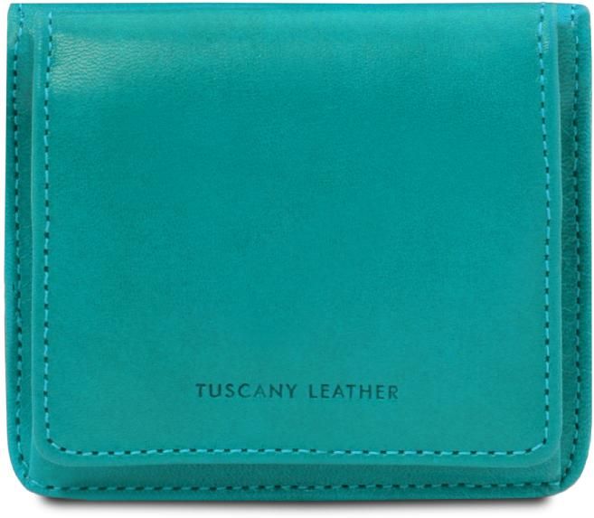 Unisex Πορτοφόλι Δερμάτινο Tuscany Leather TL142059 Τιρκουάζ
