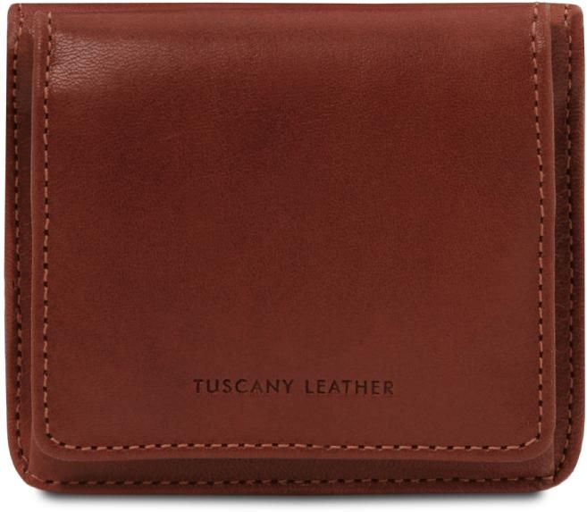 Εικόνα από Unisex Πορτοφόλι Δερμάτινο Tuscany Leather TL142059 Καφέ