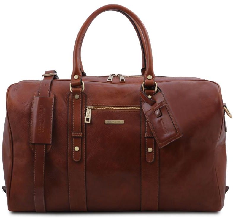 Σάκος ταξιδίου δερμάτινος TL Voyager Tuscany Leather TL142140 Καφέ