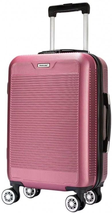 Βαλίτσα καμπίνας 55x36x20cm Colorlife ΑΒ8010 Ροζ