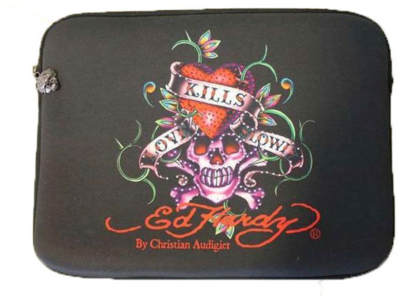 Ed Hardy Θήκη Laptop 13.3 ED HARDY ORIGINAL Skull Black