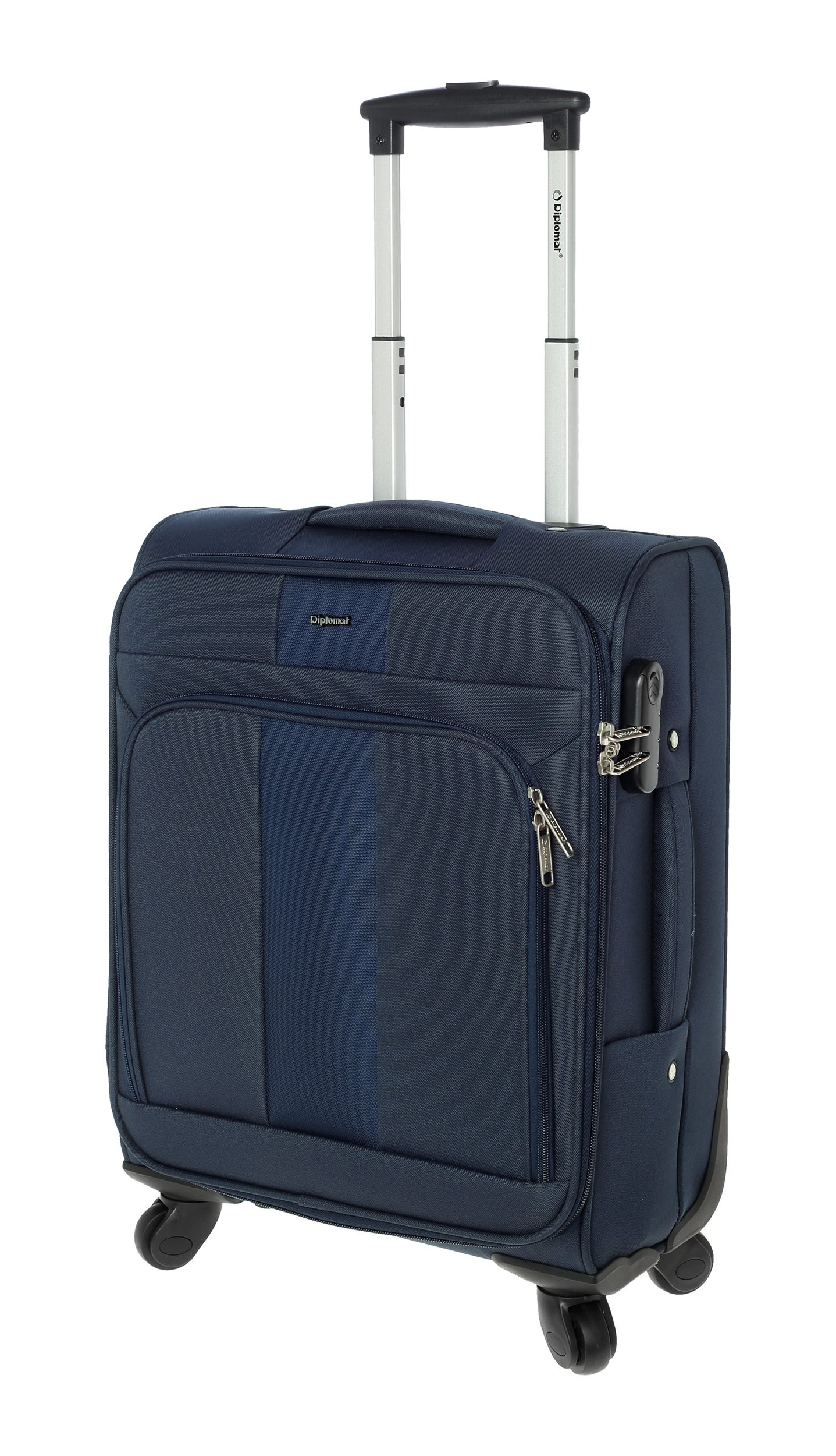 Βαλίτσα Καμπίνας με 4 Ρόδες Diplomat ZC615 Μπλε
