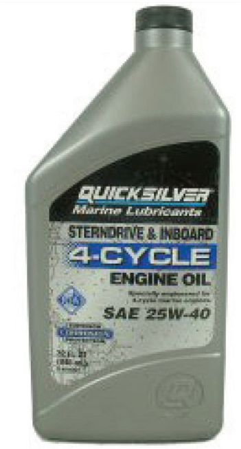 Quicksilver Quicksilver 25w-40 λαδι για 4χρονες εσω-εξω και εσω μηχανεσ. 1 lt 04896 - 04896-4 LT: 4