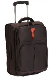 Βαλίτσα καμπίνας τρόλευ Diplomat ZC 6100 51x35x21εκ Καφέ