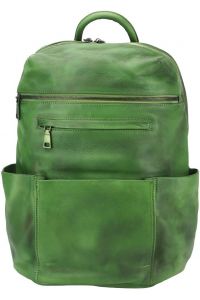 Δερμάτινη Τσάντα Πλάτης Tiziano Firenze Leather 68118 Σκουρο Πρασινο