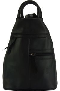 Δερμάτινη Τσάντα Πλάτης Sorbonne Firenze Leather 2064 Μαύρο