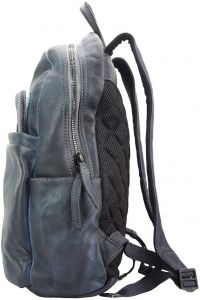 Δερμάτινη Τσάντα Πλάτης Jake Firenze Leather 68030 Σκουρο Μπλε