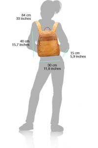 Δερμάτινη Τσάντα Πλάτης Jake Firenze Leather 68030 Σκουρο Μπλε