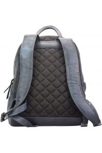 Δερμάτινη Τσάντα Πλάτης Jake Firenze Leather 68030 Σκουρο Μπλε
