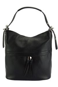 Δερμάτινη Τσάντα Χειρός Letizia Firenze Leather 9109 Μαύρο