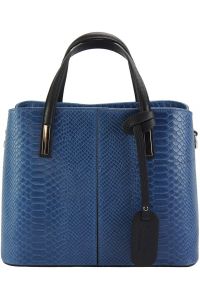 Δερμάτινη Τσάντα Χειρός Vanessa Firenze Leather 7005 Σκουρο Μπλε