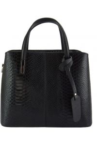 Δερμάτινη Τσάντα Χειρός Vanessa Firenze Leather 7005 Μαύρο