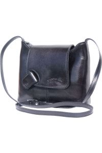 Γυναικεια Τσαντα Ωμου Firenze Leather 209 Μαύρο