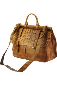 Δερματινος Χαρτοφυλακας Florine Firenze Leather 68155 Μπεζ