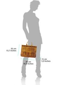 Δερματινος Χαρτοφυλακας Florine Firenze Leather 68155 Μπεζ