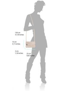 Δερματινο Τσαντακι Φακελος Anita Firenze Leather 3601 Σκουρο Πρασινο