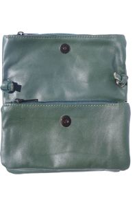 Δερματινο Τσαντακι Φακελος Anita Firenze Leather 3601 Σκουρο Πρασινο