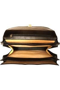 Δερμάτινος Χαρτοφύλακας 3 Θέσεων Firenze Leather 7617 Μαύρο