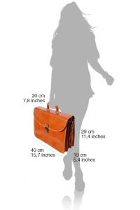 Δερμάτινος Χαρτοφύλακας 3 Θέσεων Firenze Leather 7617 Μαύρο