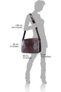 Δερμάτινη Τσάντα Ταχυδρόμου Firenze Leather 6548 Καφε