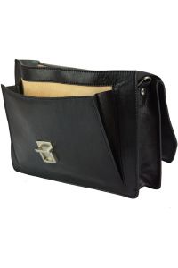 Δερματινος Χαρτοφυλακας Corrado Firenze Leather 7631 Μαύρο