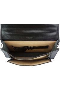 Δερματινος Χαρτοφυλακας Corrado Firenze Leather 7631 Μαύρο