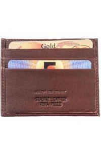 Θηκη για Καρτες Δερματινη Firenze Leather PC332 Σκουρο Καφε