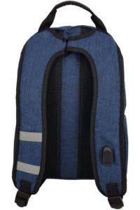 Σακίδιο Πλάτης με Εσωτερική Θύρα USB Diplomat BF25 Μπλε