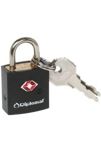 Κλειδαριά TSA με Κλειδί Diplomat ACLOCK1 Μαύρο