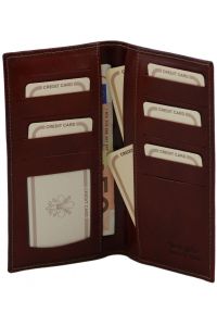 Δερμάτινο Πορτοφόλι / Θήκη TL140784 Καφέ Tuscany Leather