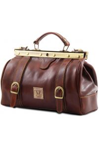 Ιατρική Τσάντα Δερμάτινη Mona Lisa Καφέ σκούρο Tuscany Leather