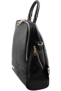 Γυναικεία Τσάντα Πλάτης Δερμάτινη TL141376 Μαύρο Tuscany Leather