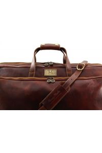 Δερμάτινος  Σάκος Ταξιδίου Trolley Bora Bora L Καφέ σκούρο Tuscany Leather
