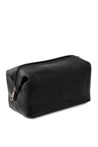 Θήκη - Τσαντάκι Καλλυντικών Δερμάτινο Smarty S Μαύρο Tuscany Leather